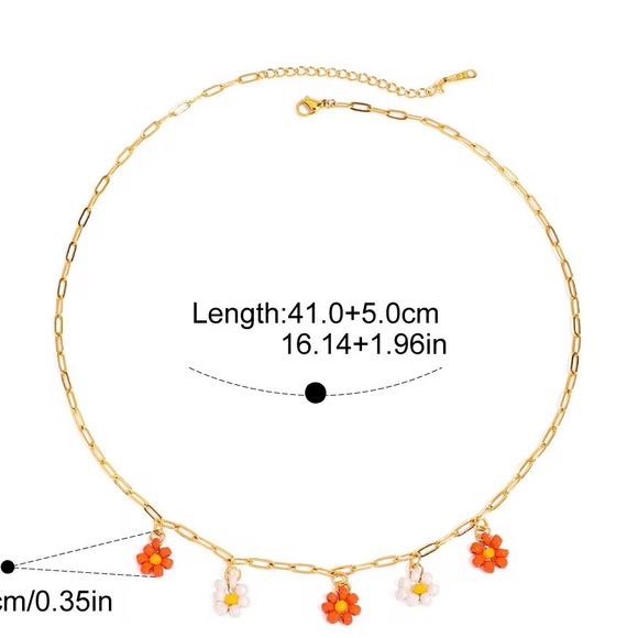 Paperclip  18K Gold Plated Stainless Steel Necklace - Picture 4 of 10